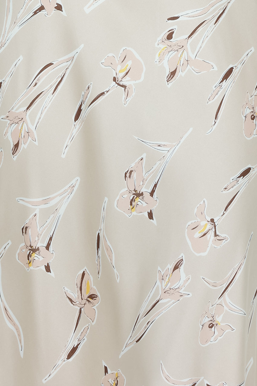 Private Kiss Midi Dress Beige
