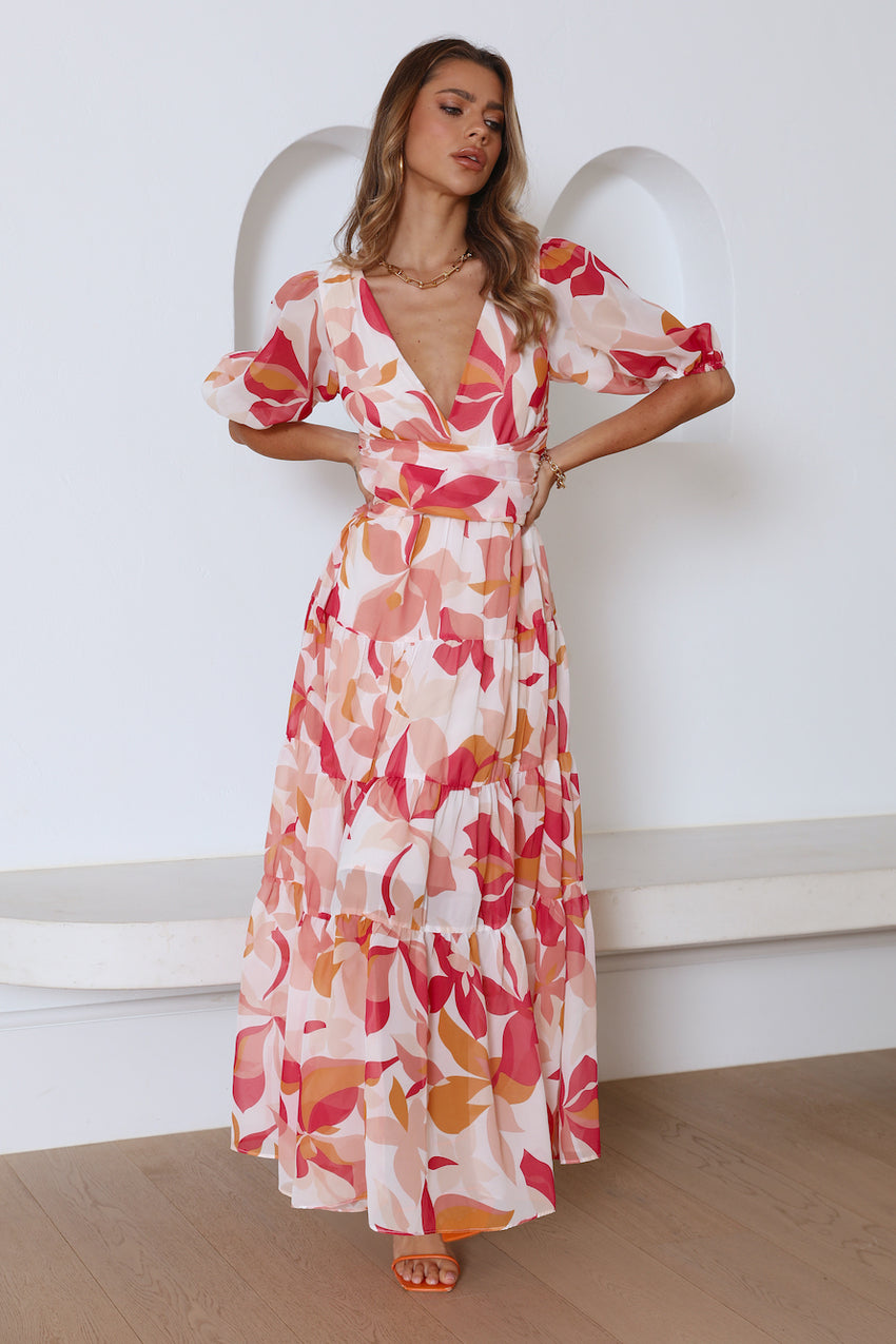 She Is Style Maxi Dress Red