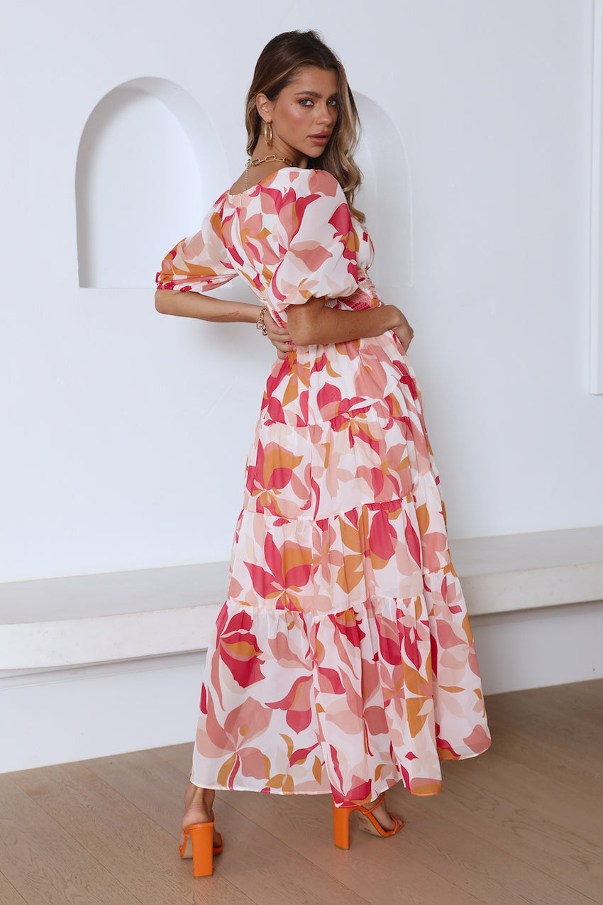 She Is Style Maxi Dress Red
