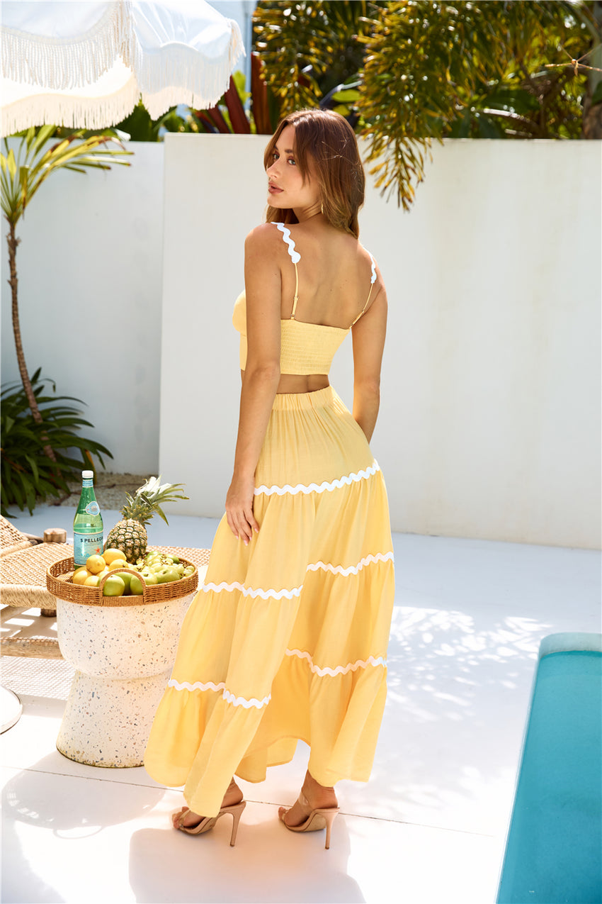 Sway One Way Crop Top Orange