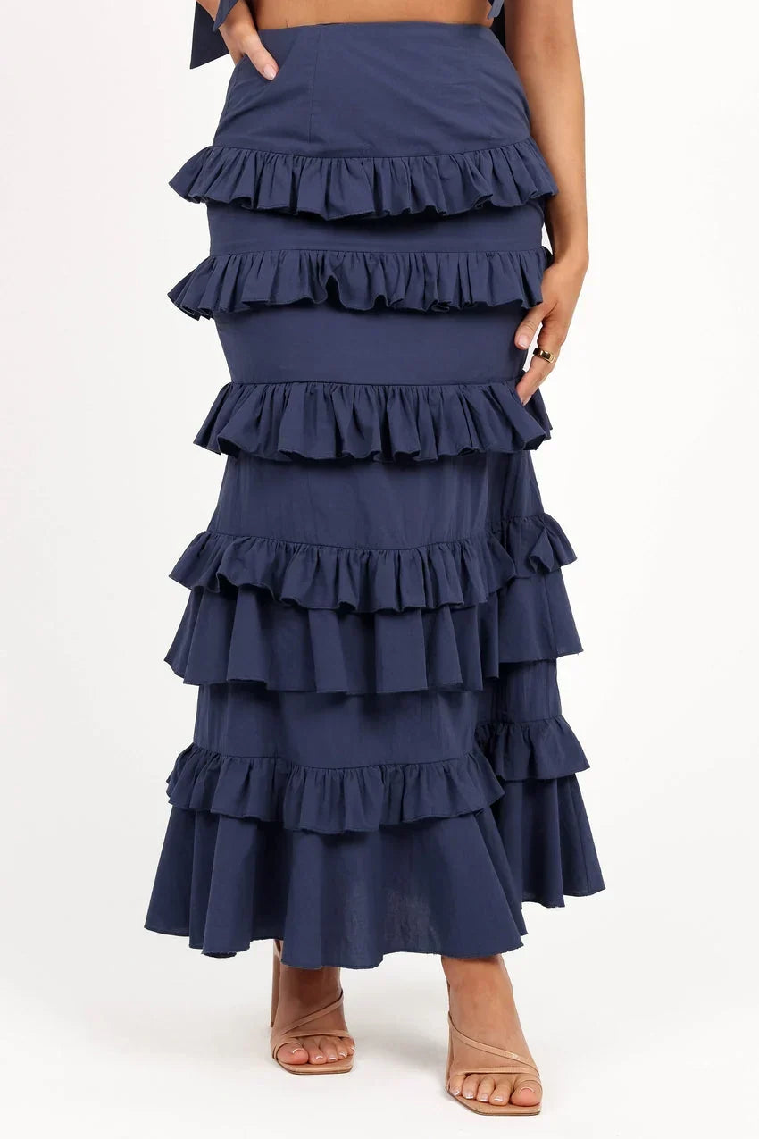Tia Two Piece Set - Navy