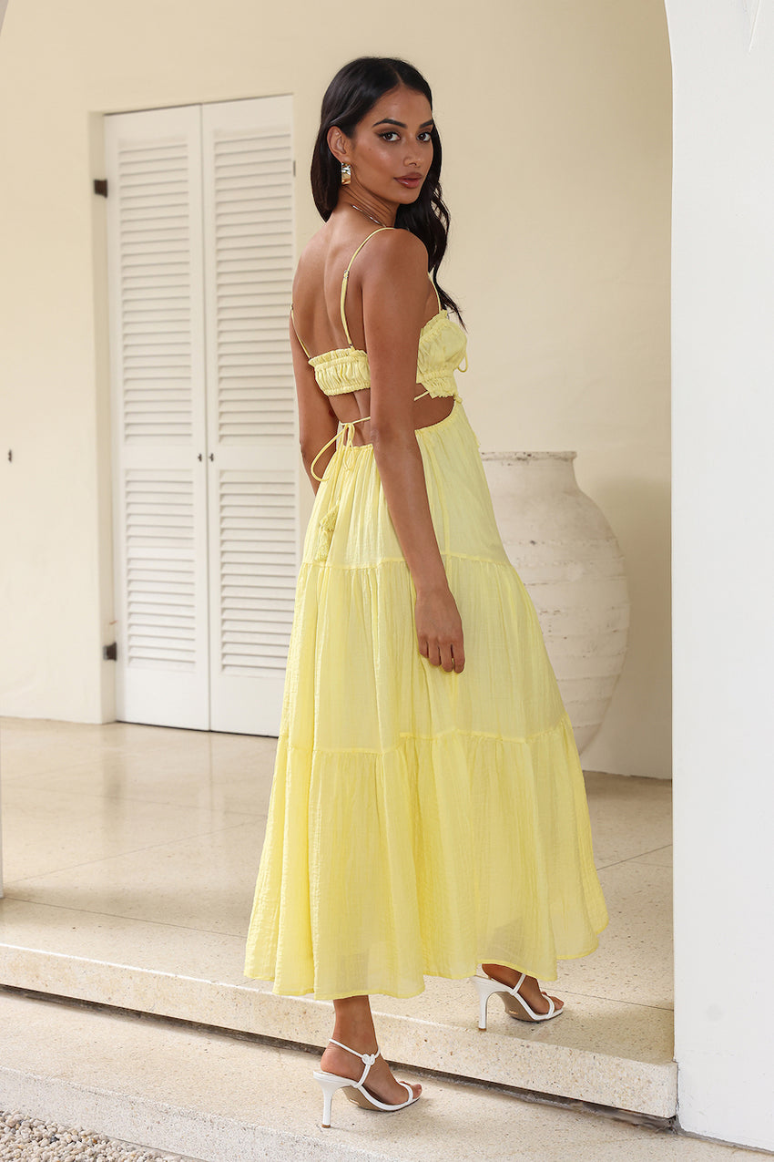 Magical Moments Maxi Dress Yellow