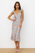 Non Stop Babe Midi Dress Blue