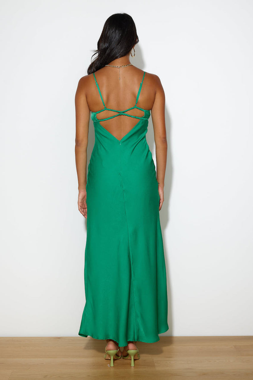 Pretty Lengths Maxi Dress Green
