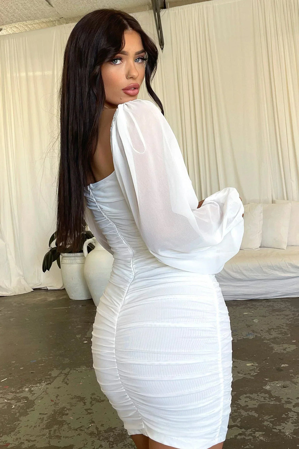 Octavia Dress - White