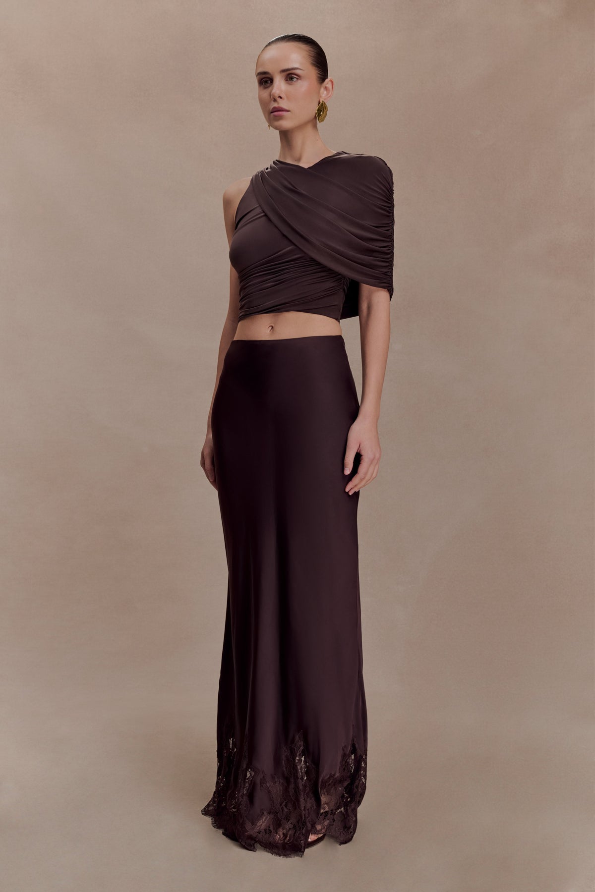 Adrienne One Shoulder Slinky Top