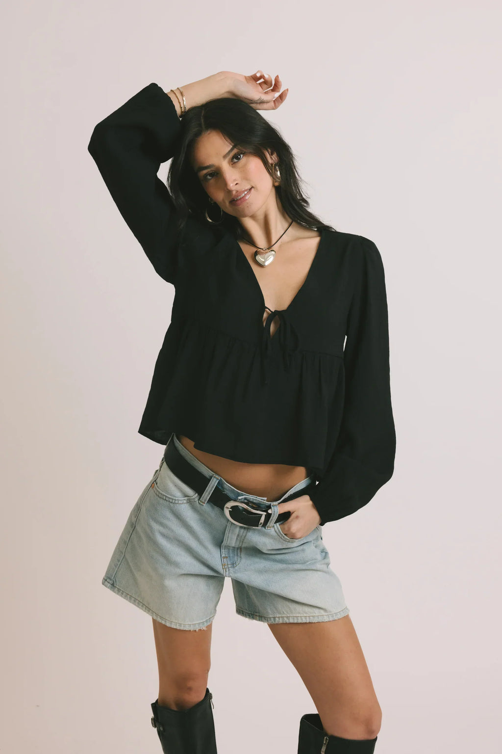 Preston Shorts In Light Wash