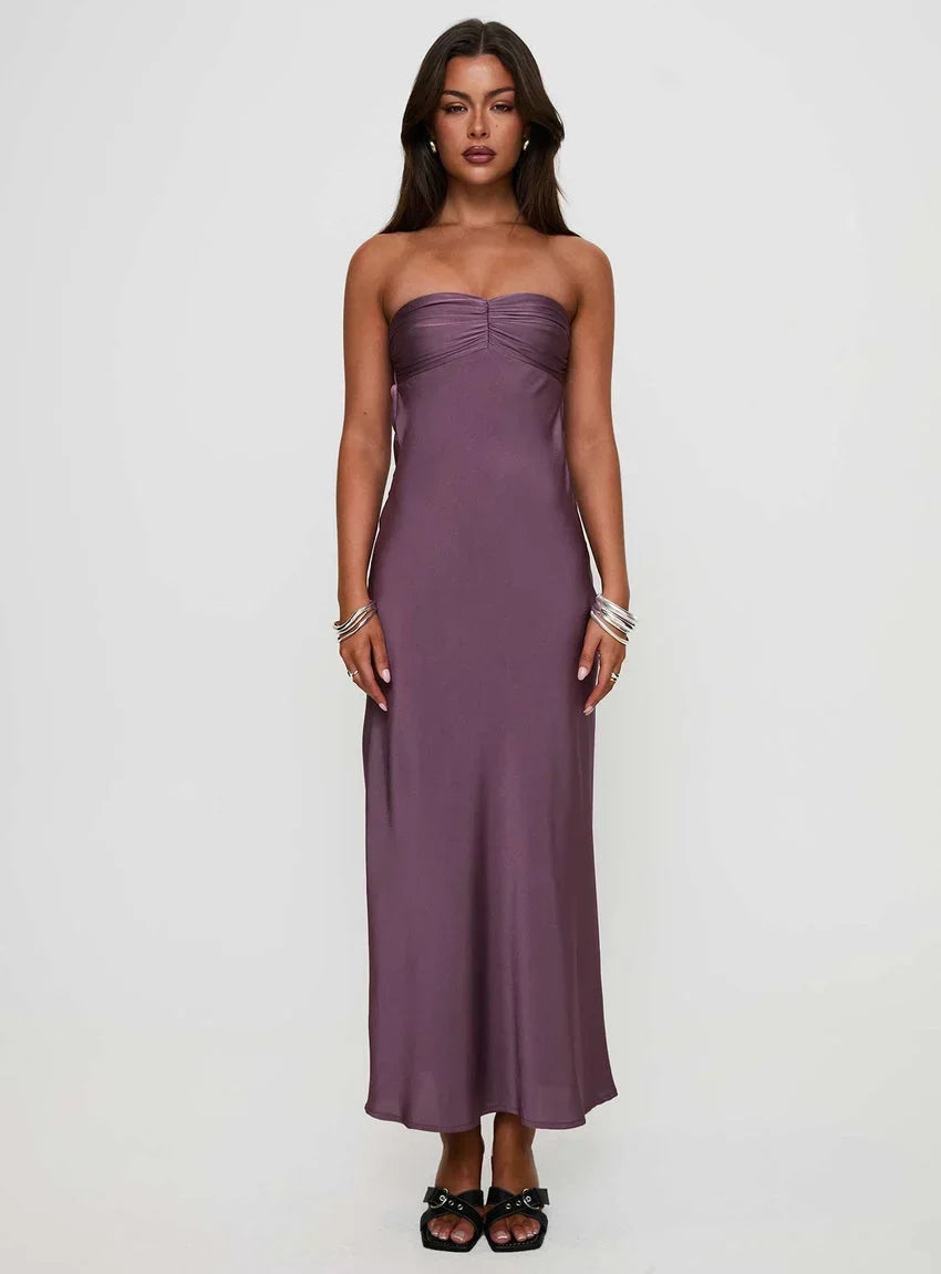 Maryska Strapless Maxi Dress Purple