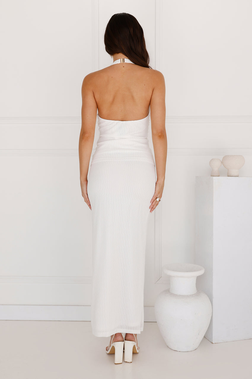 Mango Bay Maxi Skirt White