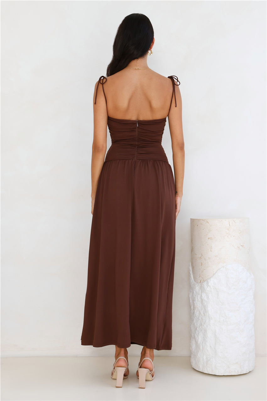 Dream Strides Maxi Dress Brown