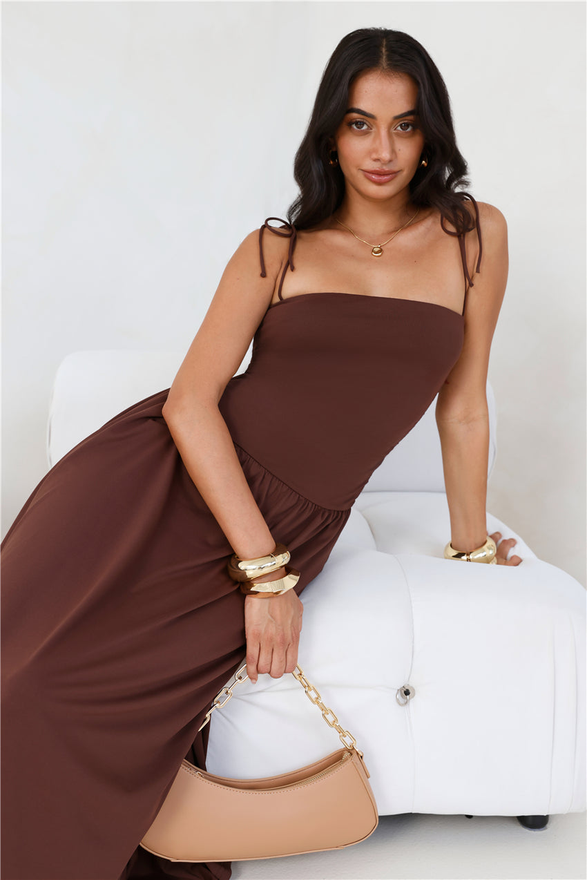 Dream Strides Maxi Dress Brown