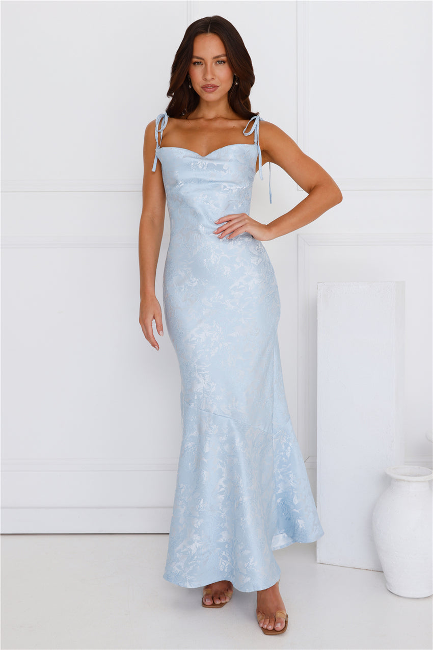 Whimsical Dreams Maxi Dress Blue