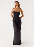 Emory Corset Maxi Dress Black