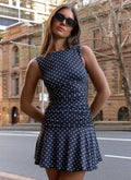Kelda Mini Dress Black Polkadot