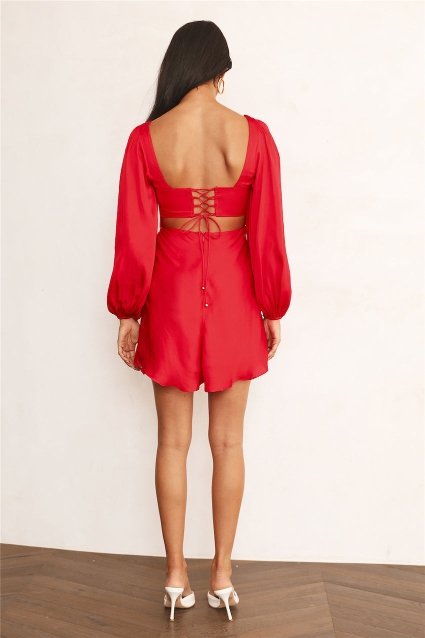 Open Your Eyes Dress Red