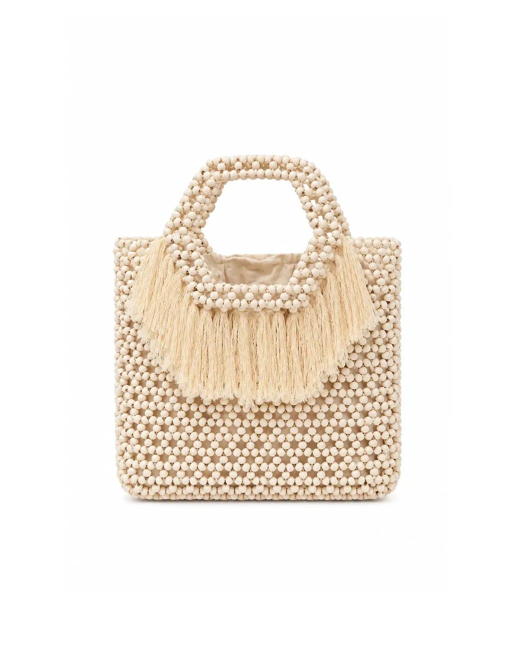Wooden Tote Top Handle Bag