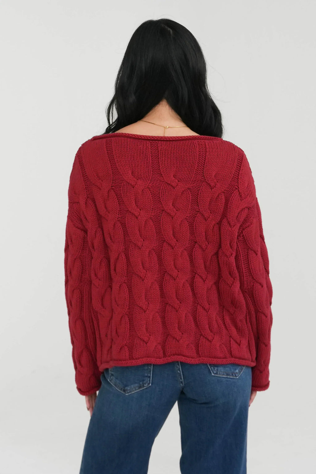 Better Days Sweater In Red