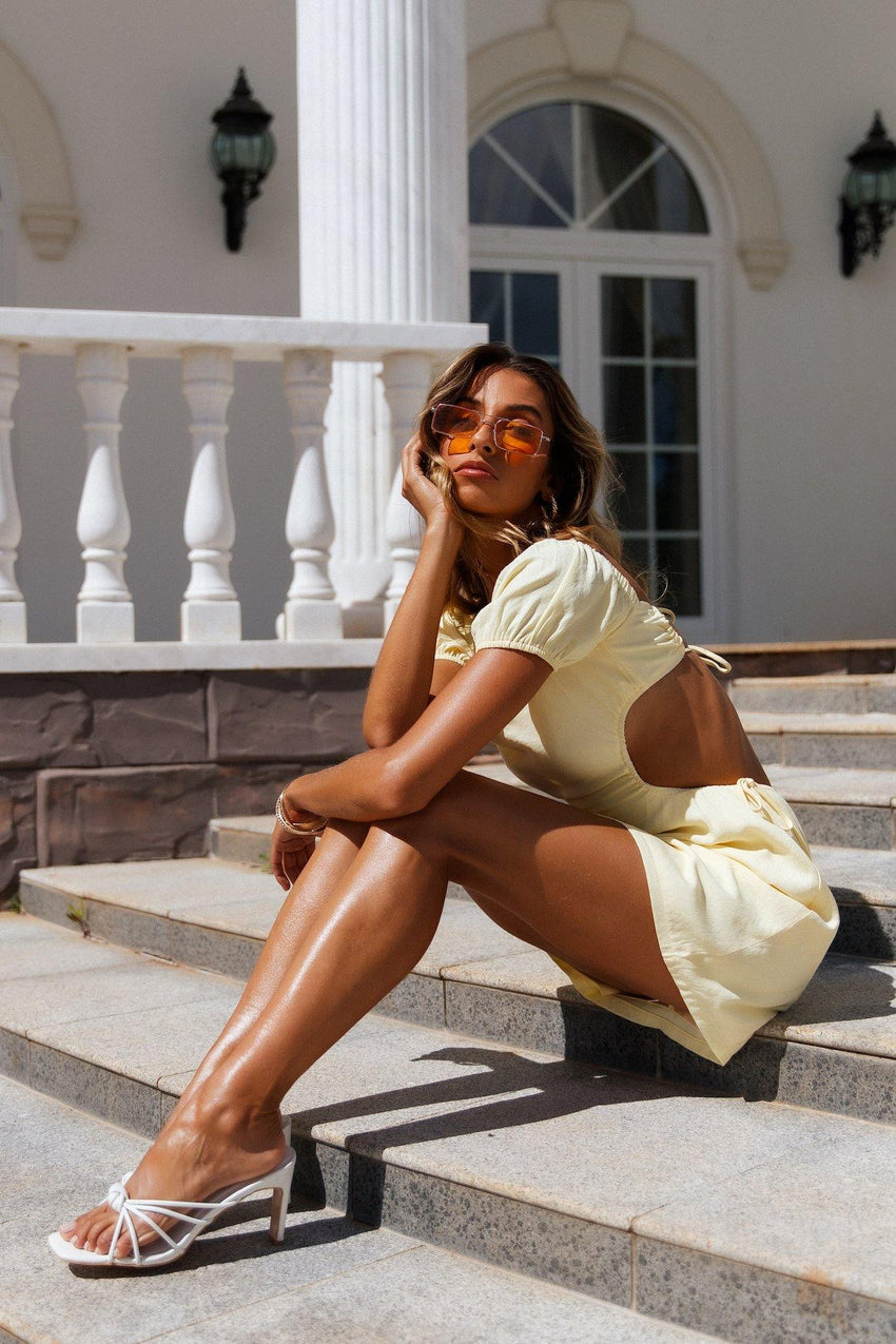 Silly Season Dress Yellow