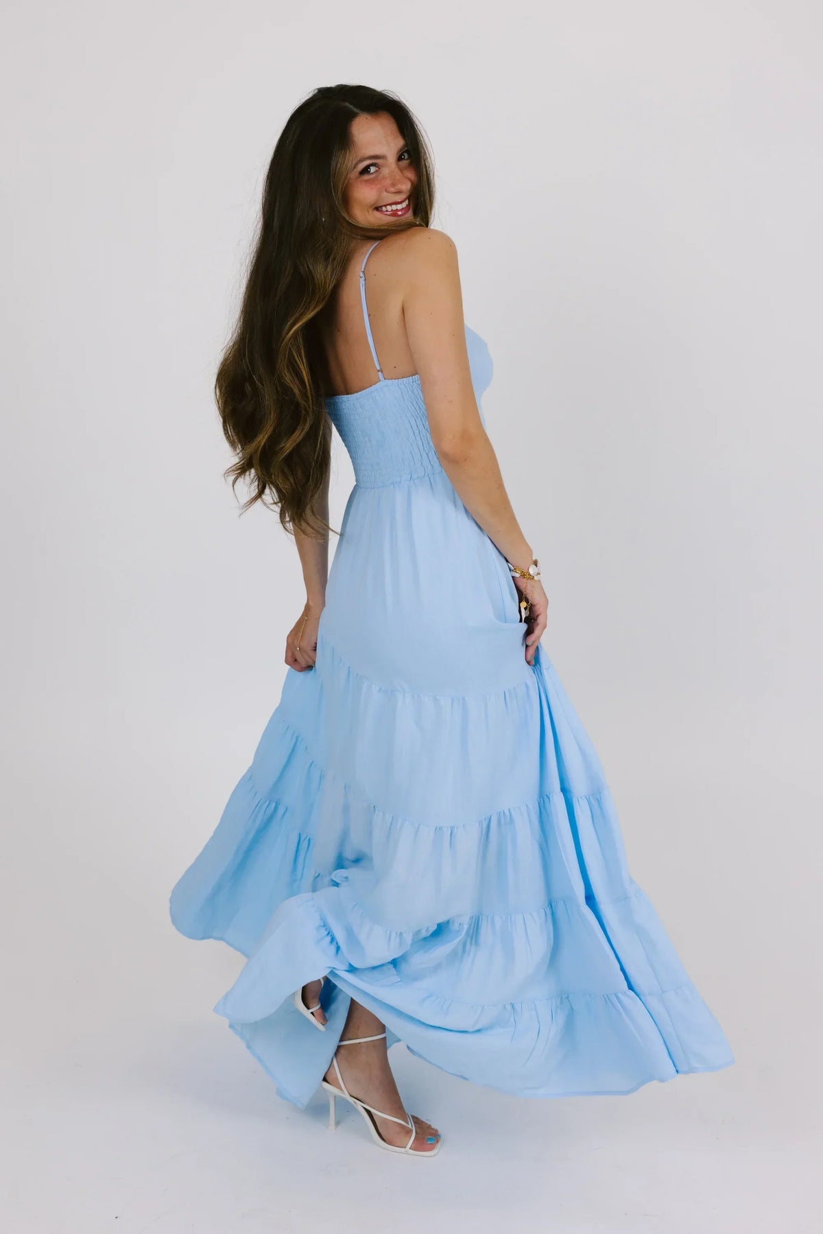 Catching Feelings Dress In Blue