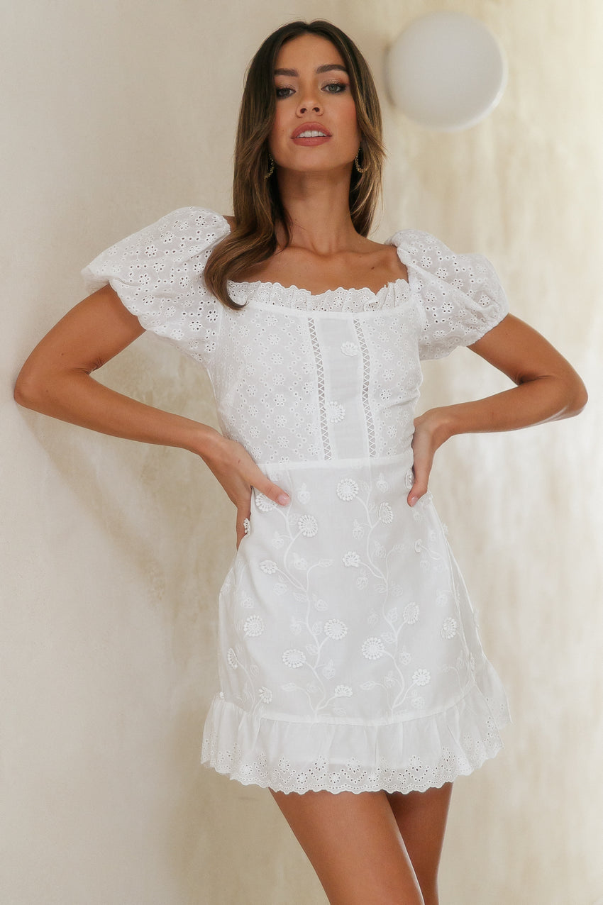 Look Only At Me Dress White