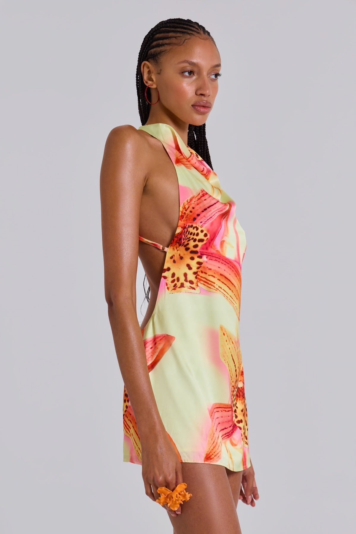 Orquidea Tropical Mini Dress