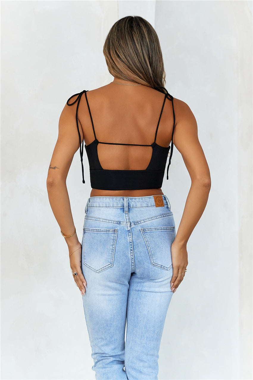 Katherina Crop Black
