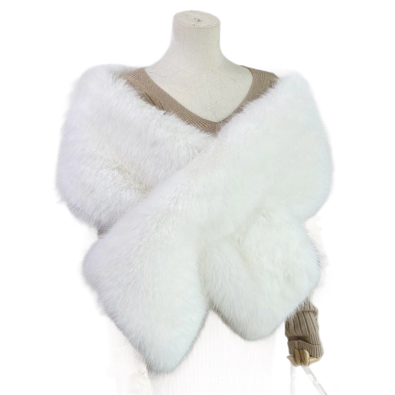 Women's Versatile Plush Cape Lightweight Luxury Cloak