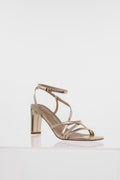 Out Till The Sunrise Heels Gold PU