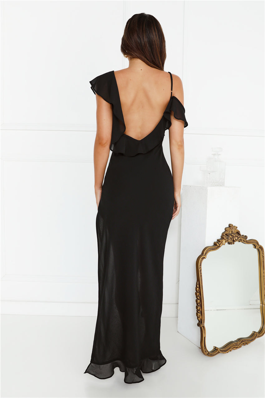 RUNAWAY Vacanza Maxi Dress Black