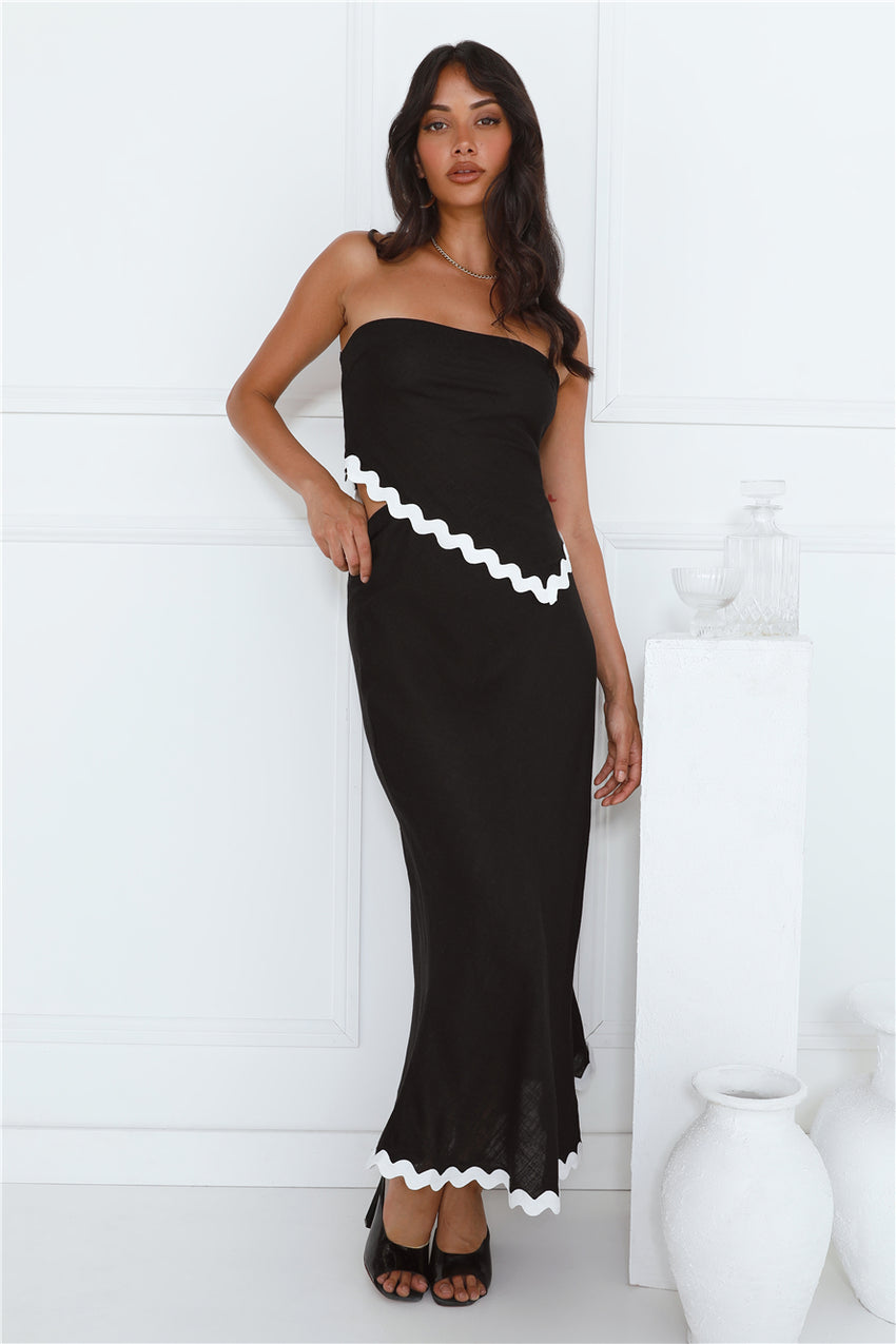 Touch Of Sass Maxi Skirt Black