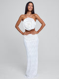 Niva White Maxi Skirt