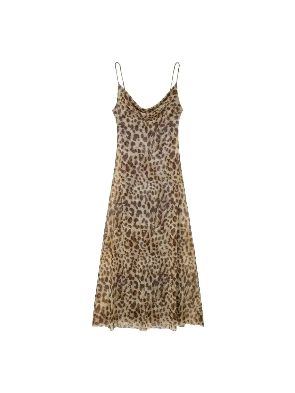 Animal Cowl Maxi Dress
