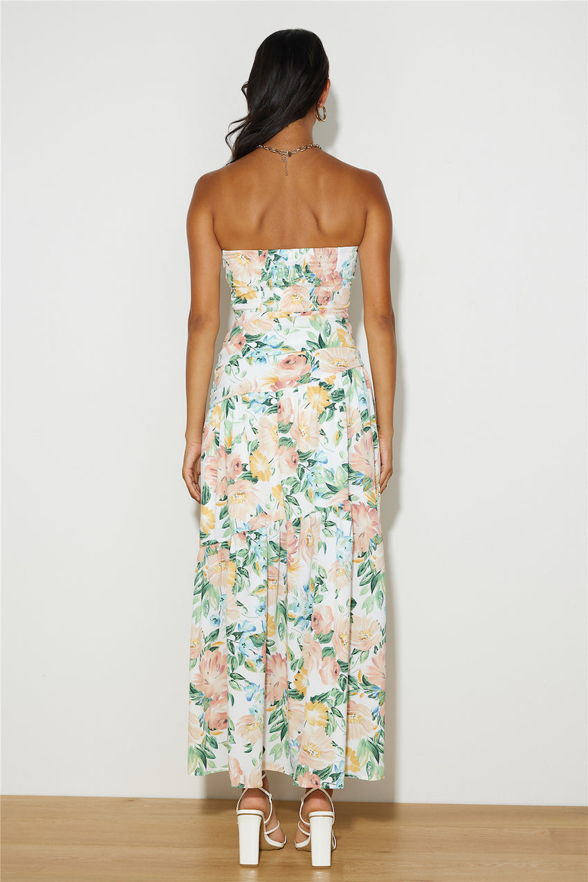 Vacay Dates Maxi Dress Beige