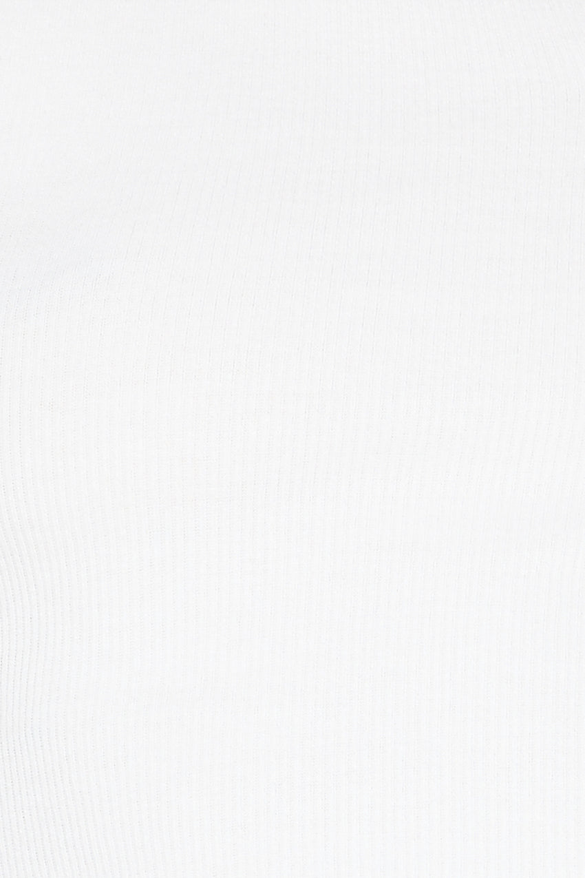 Touch Of Gold Crop Top White