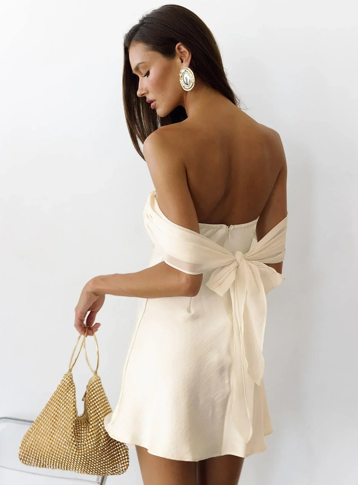 Adoration Mini Dress Cream