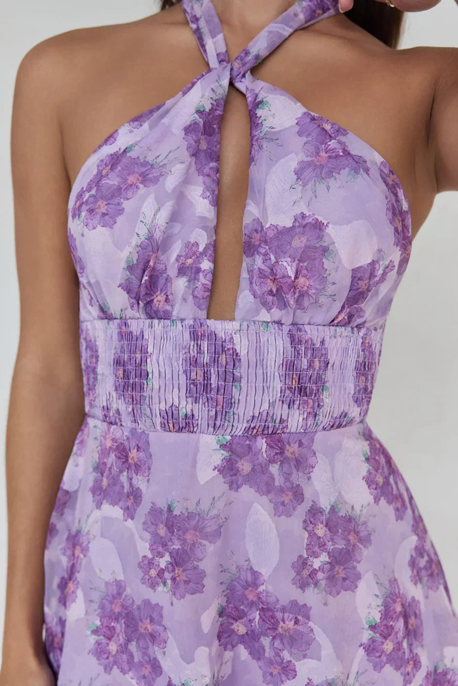 Lover And Dreamer Halter Maxi Dress Lilac