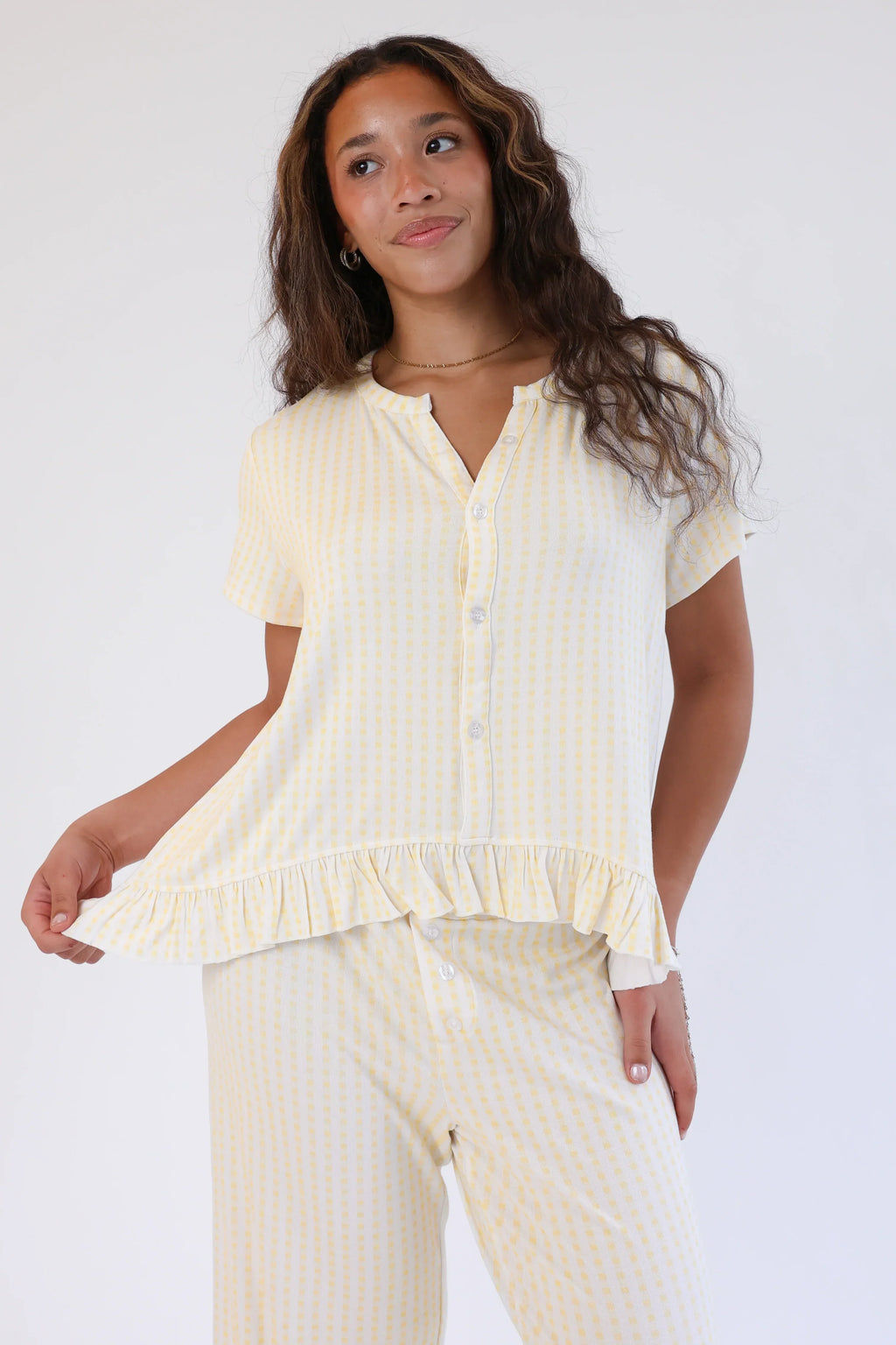 Gingham Girl Top
