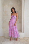 Upon The Moon Strapless Maxi Dress Purple