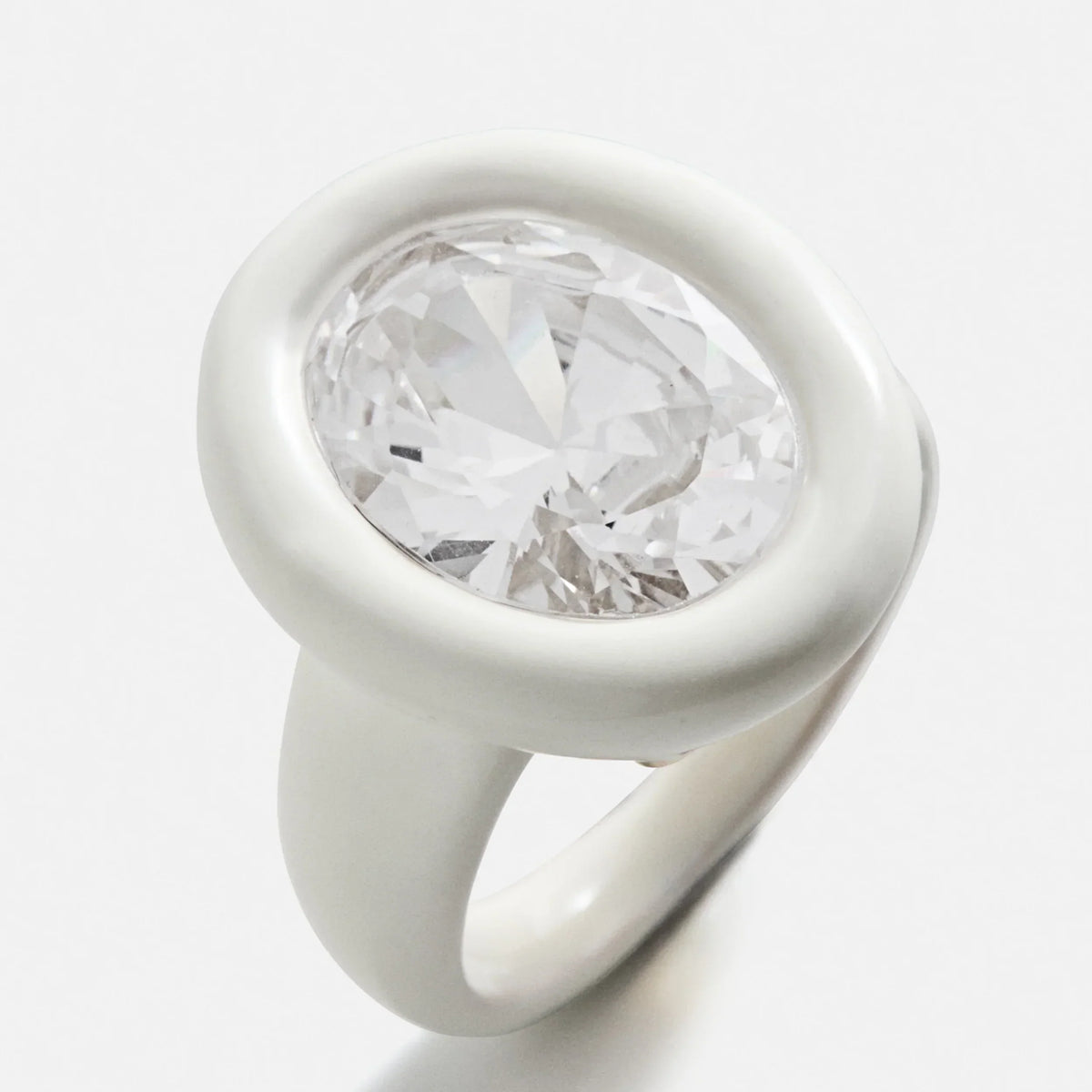 Joy Pop Cubic Zirconia Ring - Clear/White