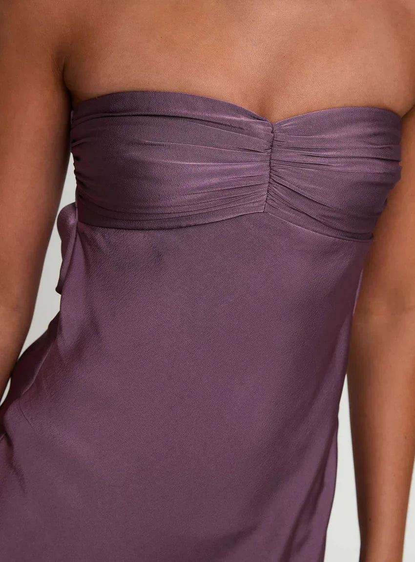 Maryska Strapless Maxi Dress Purple
