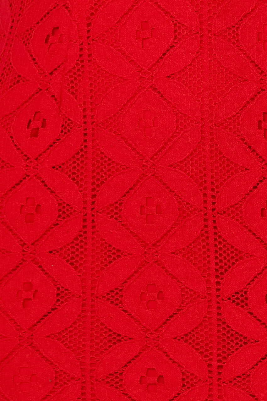 Back In The Habit Midi Dress Red