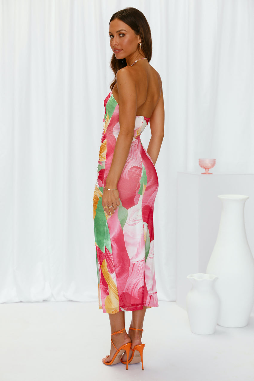 Running To Midi Dress Floral